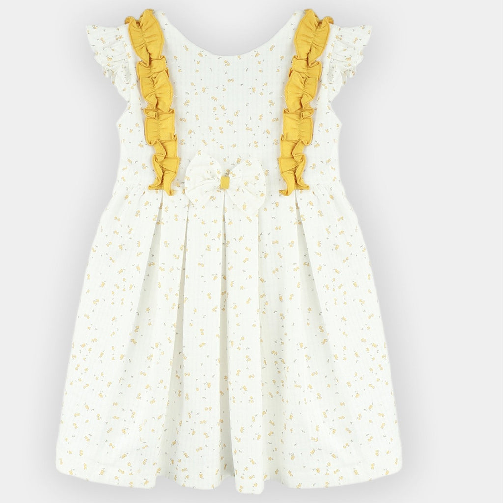 GIRLS YELLOW POPPIES DRESS 24506