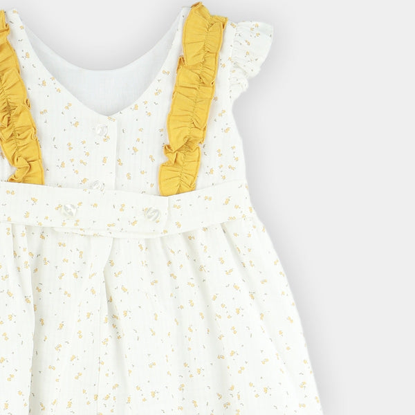 GIRLS YELLOW POPPIES DRESS 24506