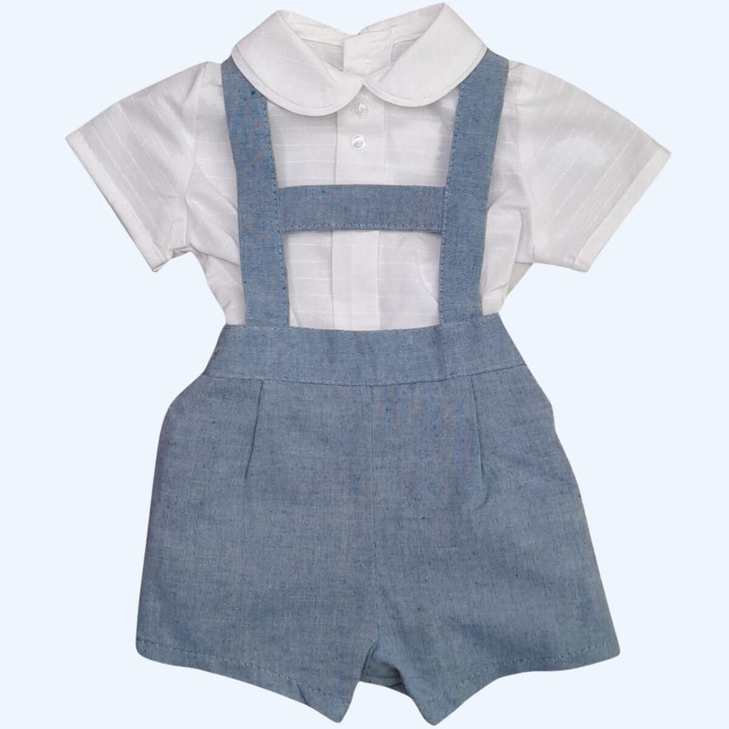 Boys Pocket Dungaree & Shirt 23301