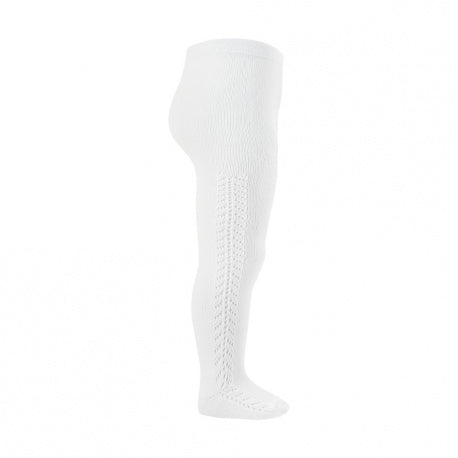 Condor White Side Openwork Warm Tights 25911200