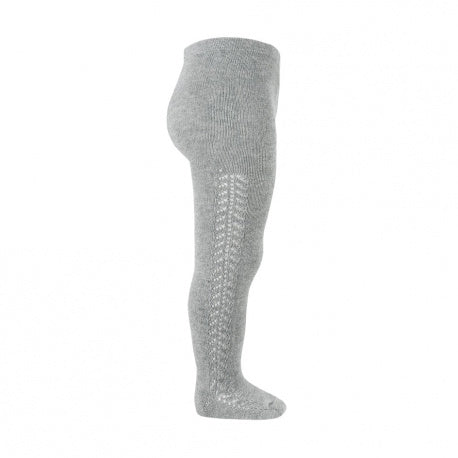 Condor Grey Side Openwork Warm Tights  25911221