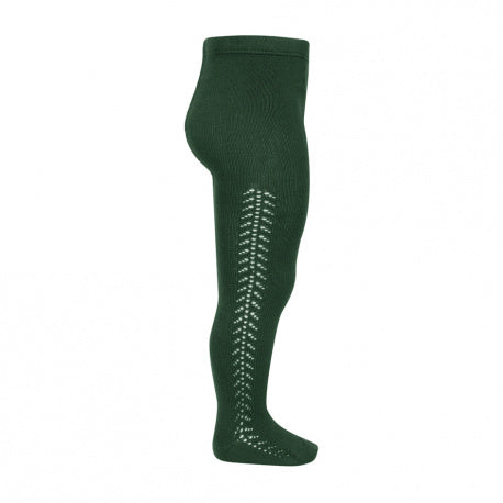 Condor Green Side Openwork Warm Tights 25911780