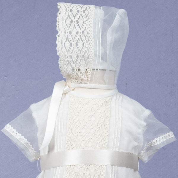 Christening Dress With Bloomer And Bonnet 81372