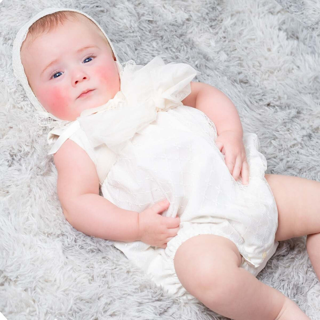 Christening Romper Short Sleeve 93944