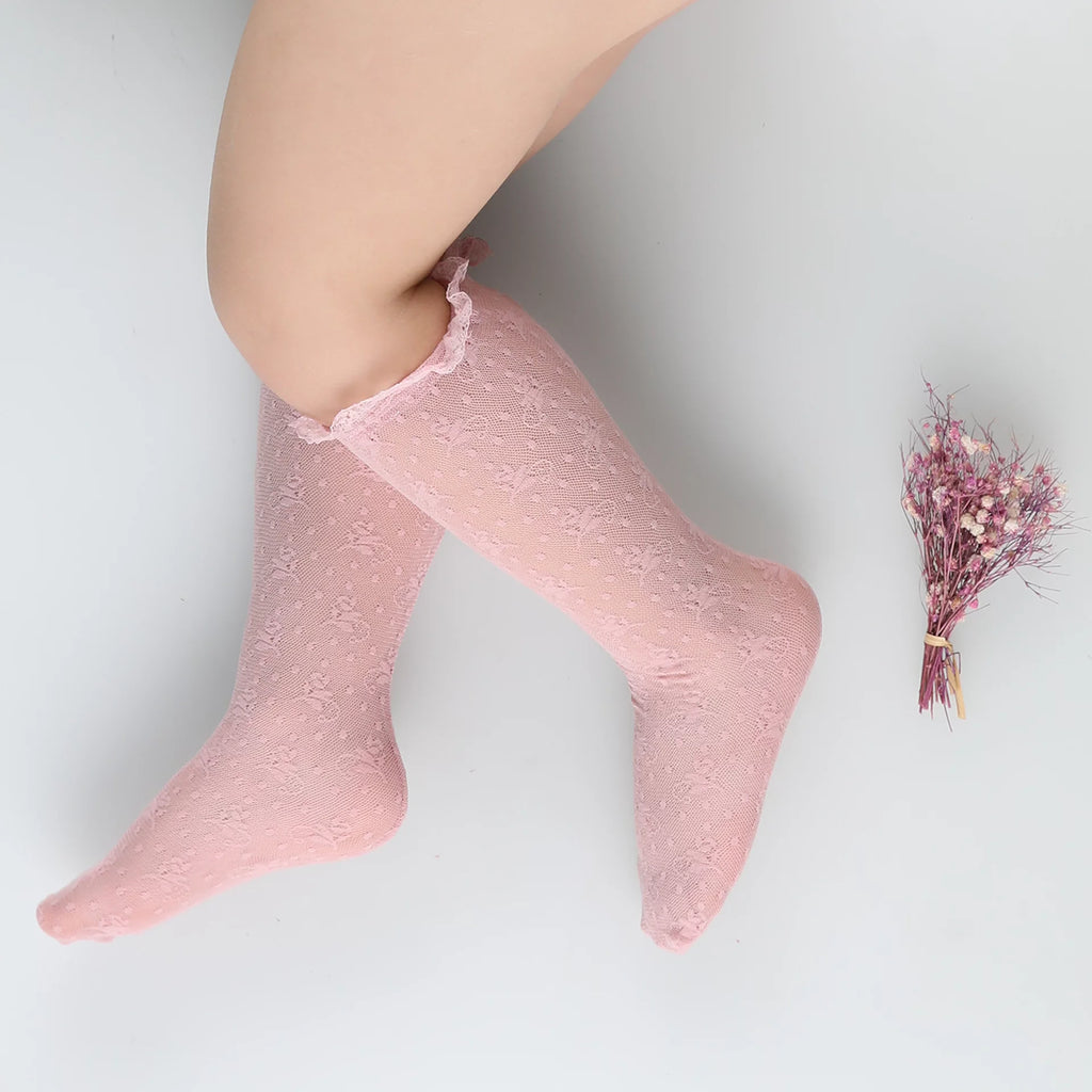 Condor Dusky Pink Ceremony Knee Socks 45022526