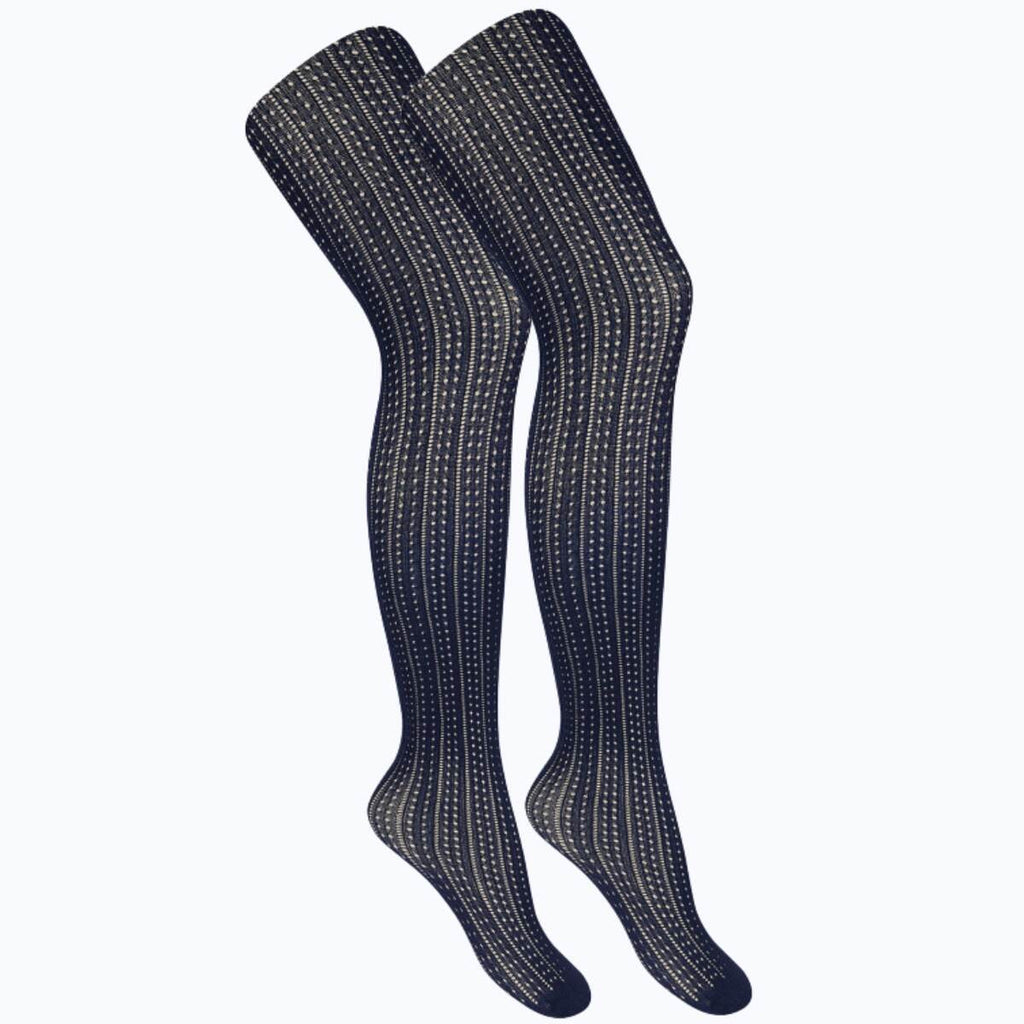 OPENWORK PANTYHOSE 45791 NAVY BLUE 480