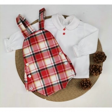 Red Check Romper Set 22279