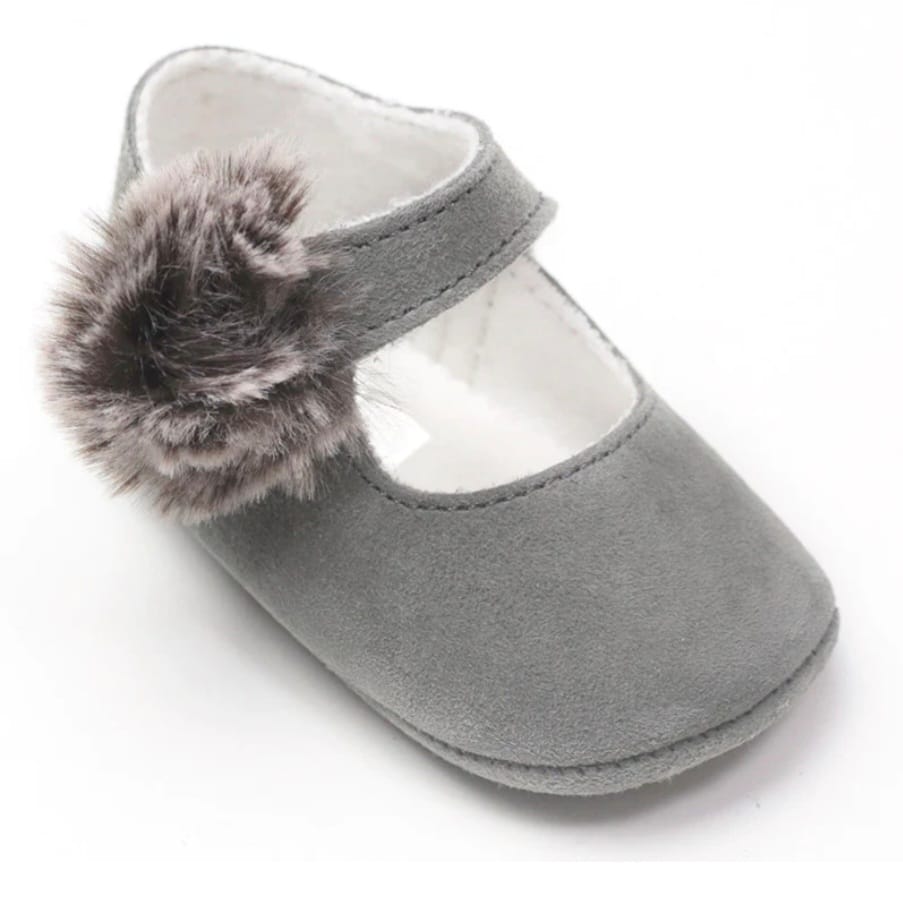 BABY GIRLS FUR DESIGN SHOES 7519