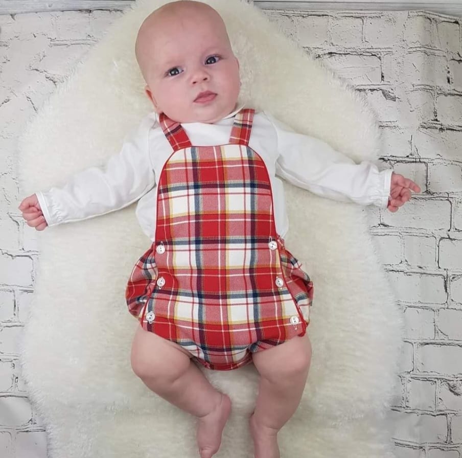 Red Check Romper Set 22279