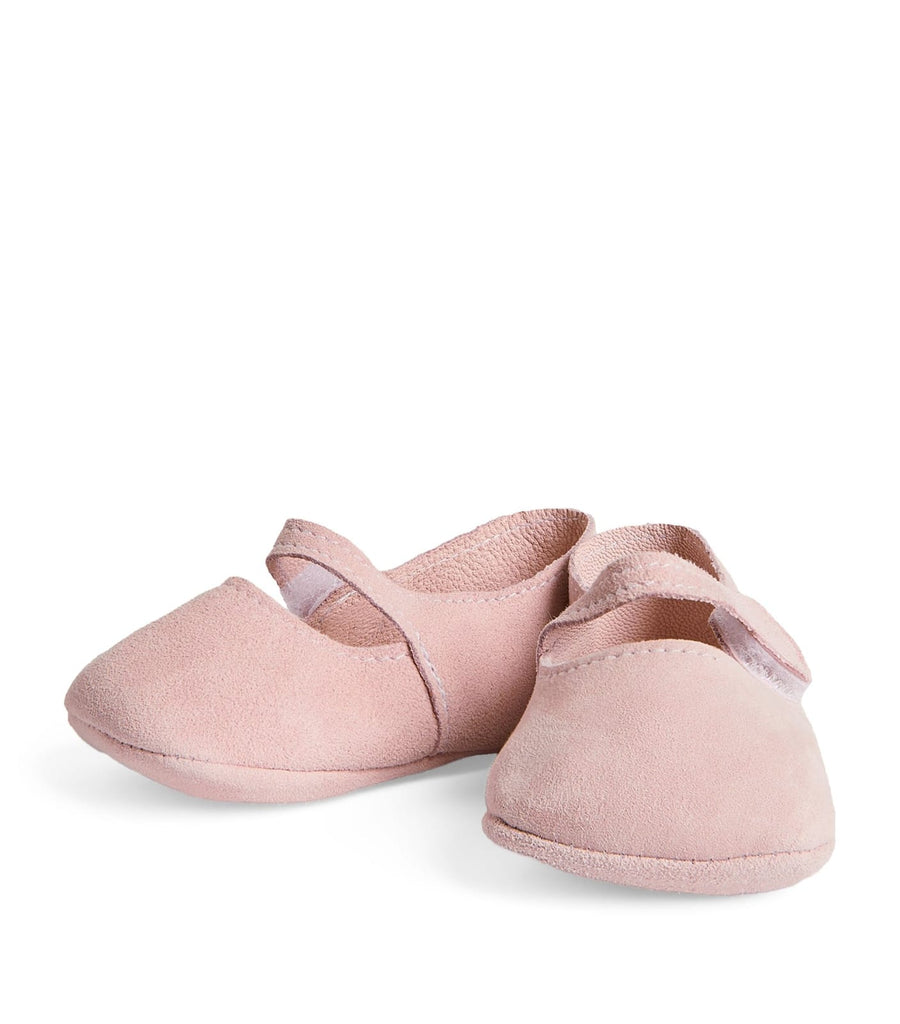 PRAM SHOES IN LEATHER WITHOUT LINING PINK 7518