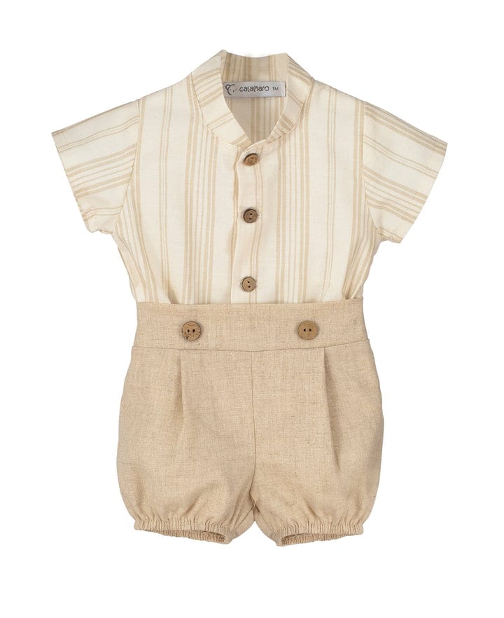 Sand Stripe Shirt & Shorts 17970