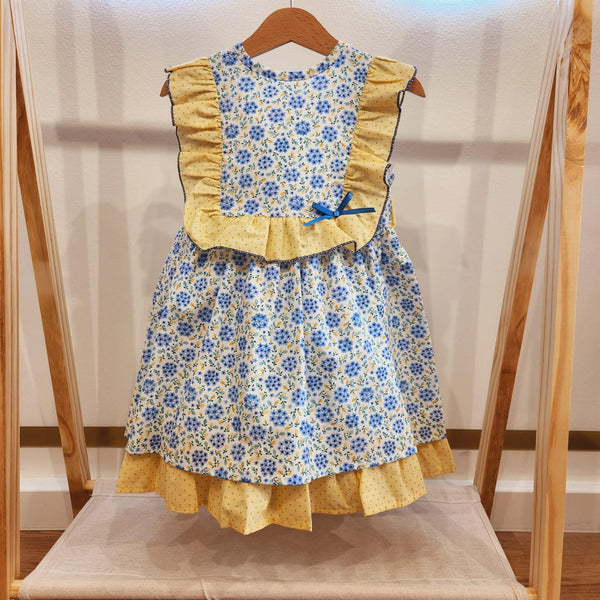 BLUE & YELLOW DRESS 24561