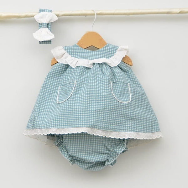 FLORENCE DRESS WITH BLOOMERS & HEADBAND 24113