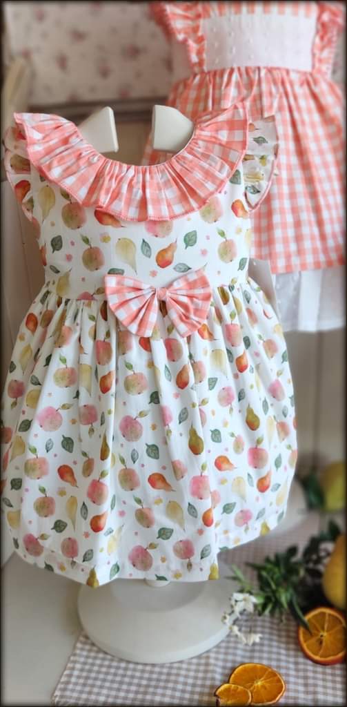 PEACH DRESS 24509