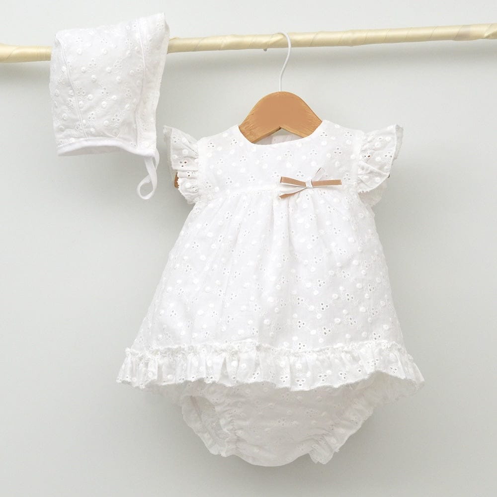 IBIZA DRESS WITH BONNET & BLOOMERS 24135