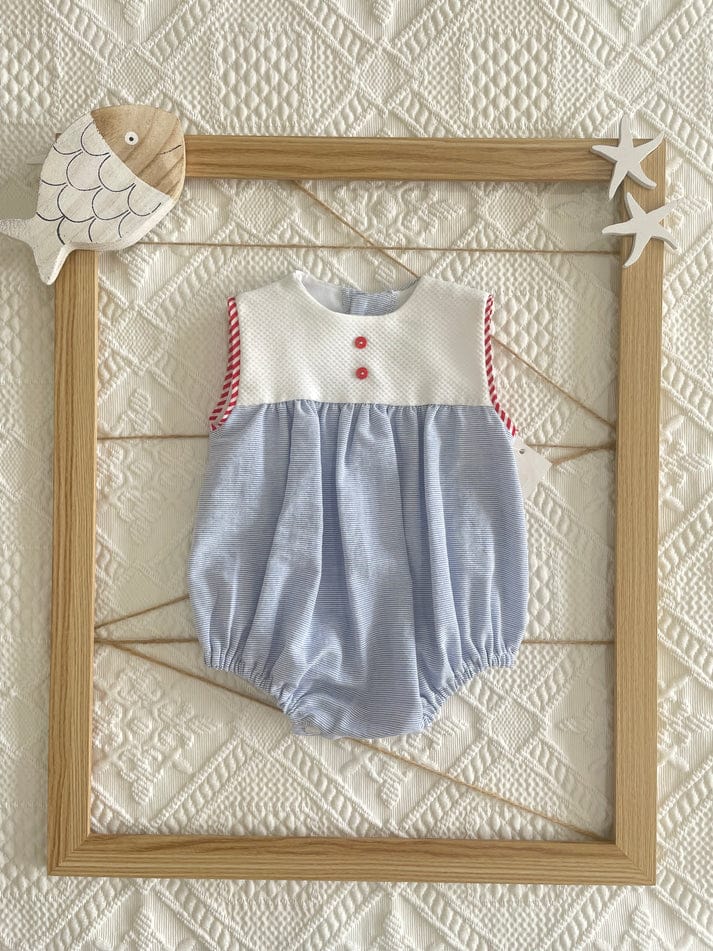 Sailor blue baby Romper 23206