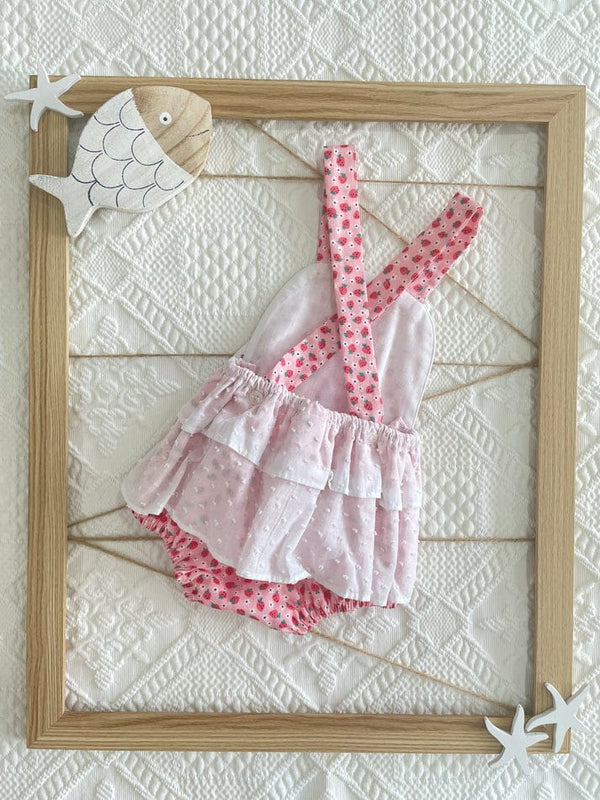 Strawberry print baby Romper 23160