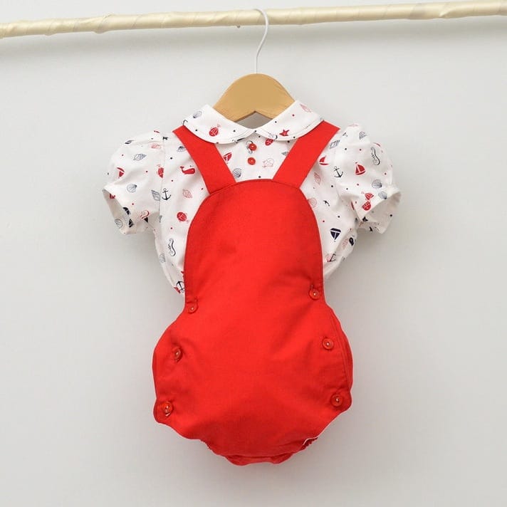 Red Sailor Print Set 23215