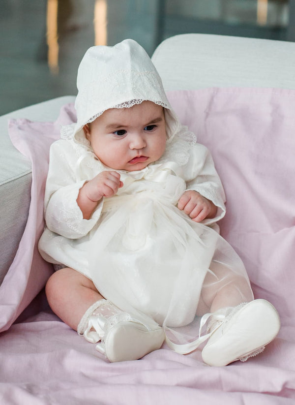 Long Sleeve Christening Romper 93944ML